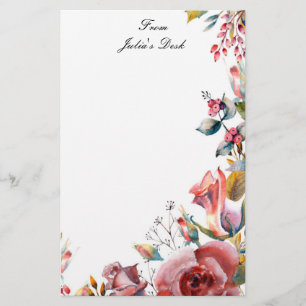Blumenladen individuelle Name Briefpapier