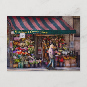 Blumenladen - NY - Chelsea - Hudson Flower Shop Postkarte