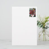 Blumenläden "Pink Vase" Briefpapier (Stehend Vorderseite)
