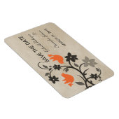 Blumenläden speichern das Datumsmagazin, Orange Magnet (Rechte Seite)