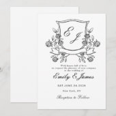 Blumenladen Viktorianische Hochzeitseinladung Save The Date (Vorne/Hinten)