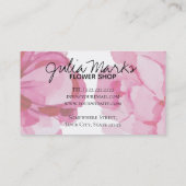 Blumenladen Visitenkarte (Rückseite)