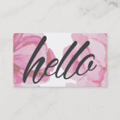 Blumenladen Visitenkarte (Vorderseite)