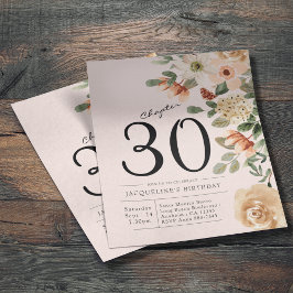 Blumenladen zum 30. Geburtstag Flyer