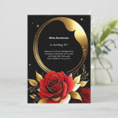 Blumenladen zum 50. Geburtstag Einladung (Stehend Vorderseite)