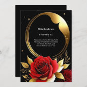 Blumenladen zum 50. Geburtstag Einladung (Vorne/Hinten)