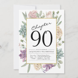 Blumenladen zum 90. Geburtstag Einladung