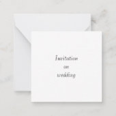 Blumenladen zur Hochzeit Mitteilungskarte (Rückseite)