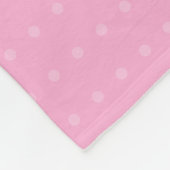 Blumenlama-Alpaka-Rosa-personalisiertes Mädchen Fleecedecke (Ecke)