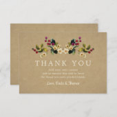 Blumenland danken Ihnen Karten (Vorne/Hinten)