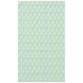 Blumenländliches blaues Periwinkelmuster Tischdecke (Vorderseite)