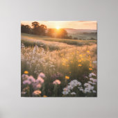 Blumenlandschaft Leinwanddruck (Vorderseite)