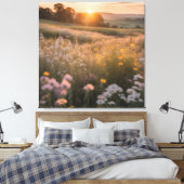 Blumenlandschaft Leinwanddruck (Insitu (Schlafzimmer))