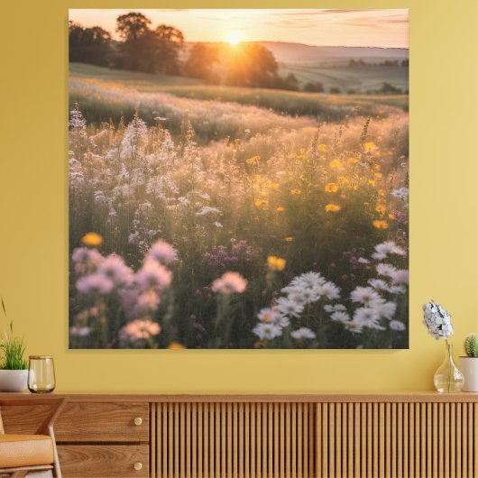 Blumenlandschaft Leinwanddruck (Insitu (Wohnzimmer))