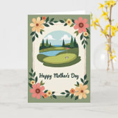 Blumenlandschaft Muttertagskarte Karte (Gelbe Blume)