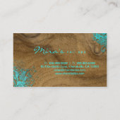 Blumenlandschaftlich Visitenkarte (Rückseite)