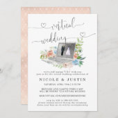 BlumenLaptop | Einladung zur virtuellen Hochzeit (Vorne/Hinten)