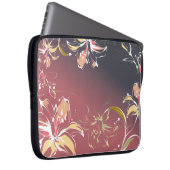 Blumenlaptop-Hülsen Laptopschutzhülle (Vorne Rechts)