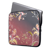 Blumenlaptop-Hülsen Laptopschutzhülle (Vorderseite Links)