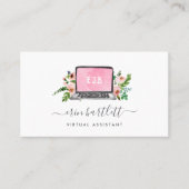 BlumenLaptop | Virtual Assistant Visitenkarte (Vorderseite)