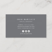BlumenLaptop | Virtual Assistant Visitenkarte (Rückseite)