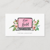 BlumenLaptop | Virtual Assistant Visitenkarte (Vorderseite)