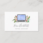 BlumenLaptop | Virtual Assistant Visitenkarte (Vorderseite)