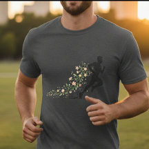 Blumenläufer-Silhouette Ästhetisches Blumendesign 