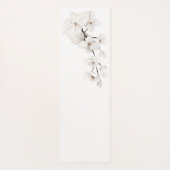 Blumenlavender White Orchids Namensübung Yogamatte (Rückseite)