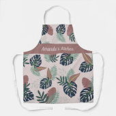 Blumenleaf mit Lila Schürze im Hintergrund, Mittel (Vorderseite)