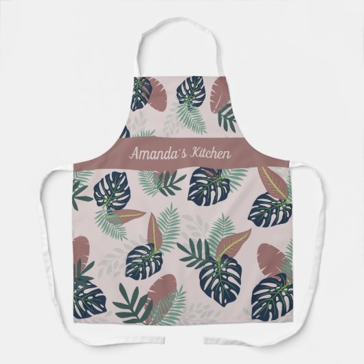 Blumenleaf mit Lila Schürze im Hintergrund, Mittel (Vorderseite)