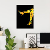 Blumenleder Poster (Heimbüro)