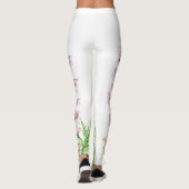 BlumenLeggings des rosa lila Bärnhinterteils Leggings (Rückseite)