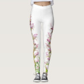 BlumenLeggings des rosa lila Bärnhinterteils Leggings (Vorderseite)