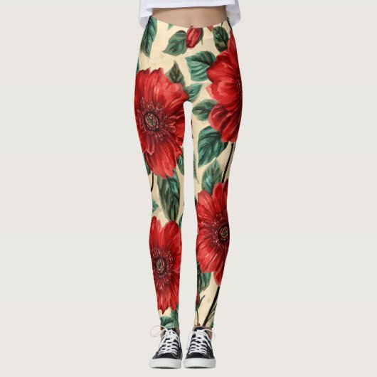 Blumenleggings Leggings (Vorderseite)