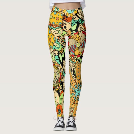 Blumenleggings Leggings (Vorderseite)