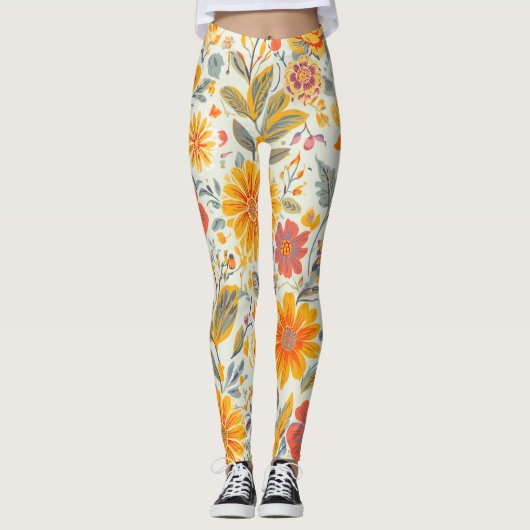 Blumenleggings Leggings (Vorderseite)