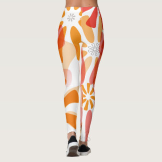 BlumenLeggings mit Aufflackern Leggings