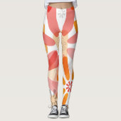BlumenLeggings mit Aufflackern Leggings (Vorderseite)