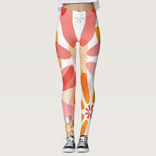 BlumenLeggings mit Aufflackern Leggings (Vorderseite)