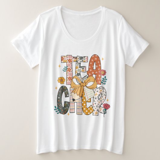 Blumenlehrer große größe T-Shirt (Design vorne)