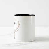 Blumenlehrer-Namen-Geschenk-Tasse des Zweifarbige Tasse (Mittel)