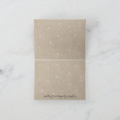 Blumenleinwand dankt Ihnen zu kardieren Dankeskarte (Innenseite)