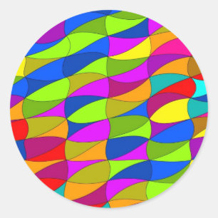 Blumenleistungsverwirrung Runder Aufkleber