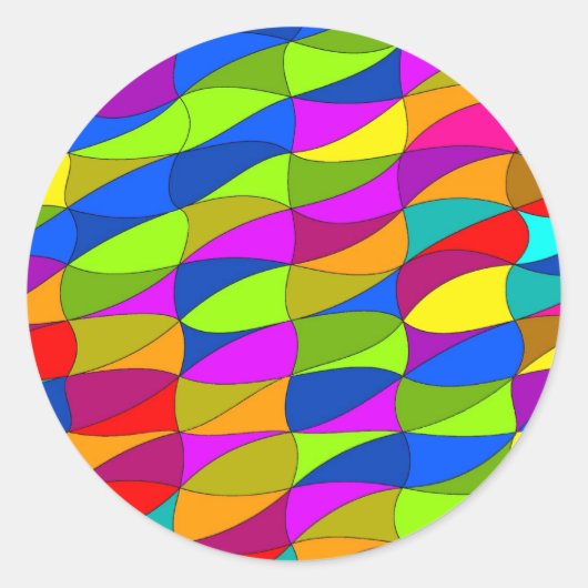 Blumenleistungsverwirrung Runder Aufkleber (Vorderseite)