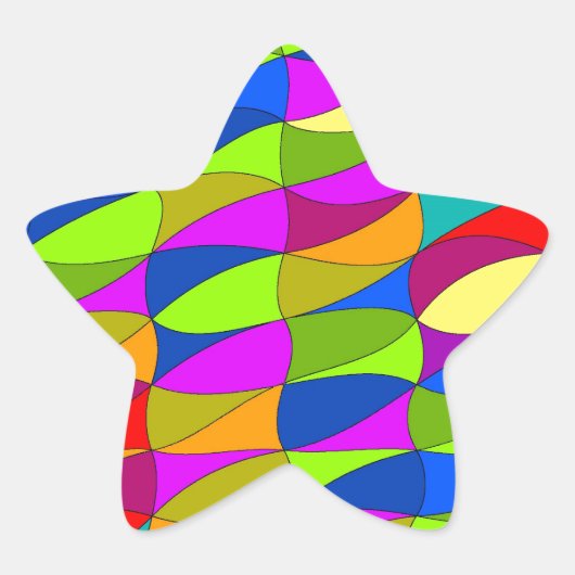 Blumenleistungsverwirrung Stern-Aufkleber (Vorderseite)