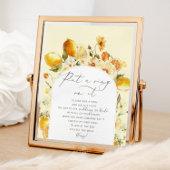 Blumenlemon sagt kein Britisch-Brautparty-Plakat Poster