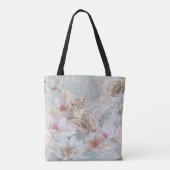 Blumenleopard Fashion Tasche (Rückseite)