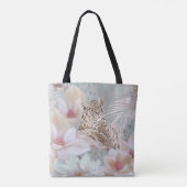 Blumenleopard Fashion Tasche (Rückseite)