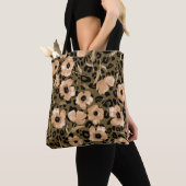 Blumenleopard in Aquarellfarben: Endloses Muster Tasche (Von Nahem)